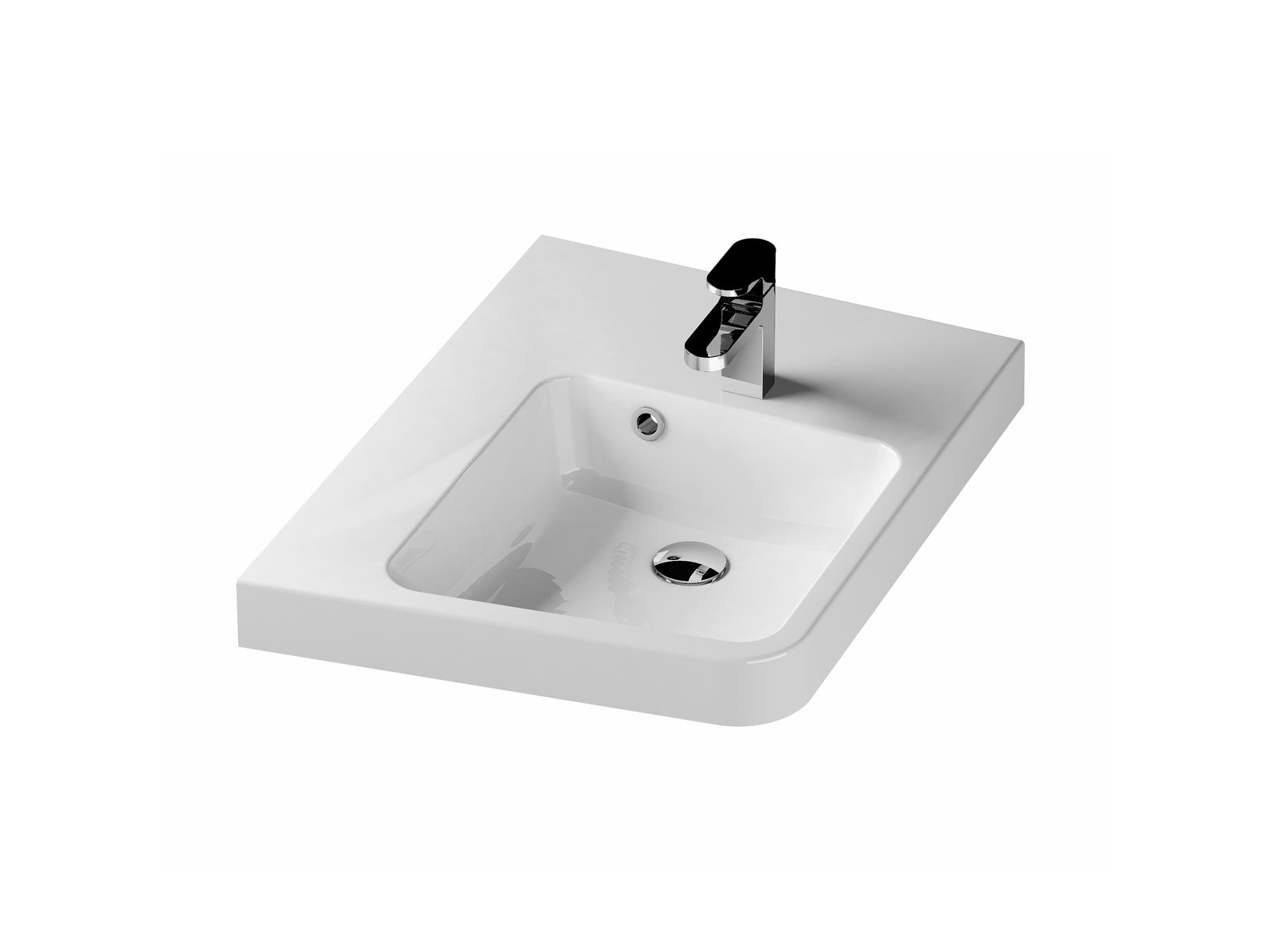 Ravak BeHappy II Waschbecken 66.5x50 cm Klassisch weiß XJAL1100001