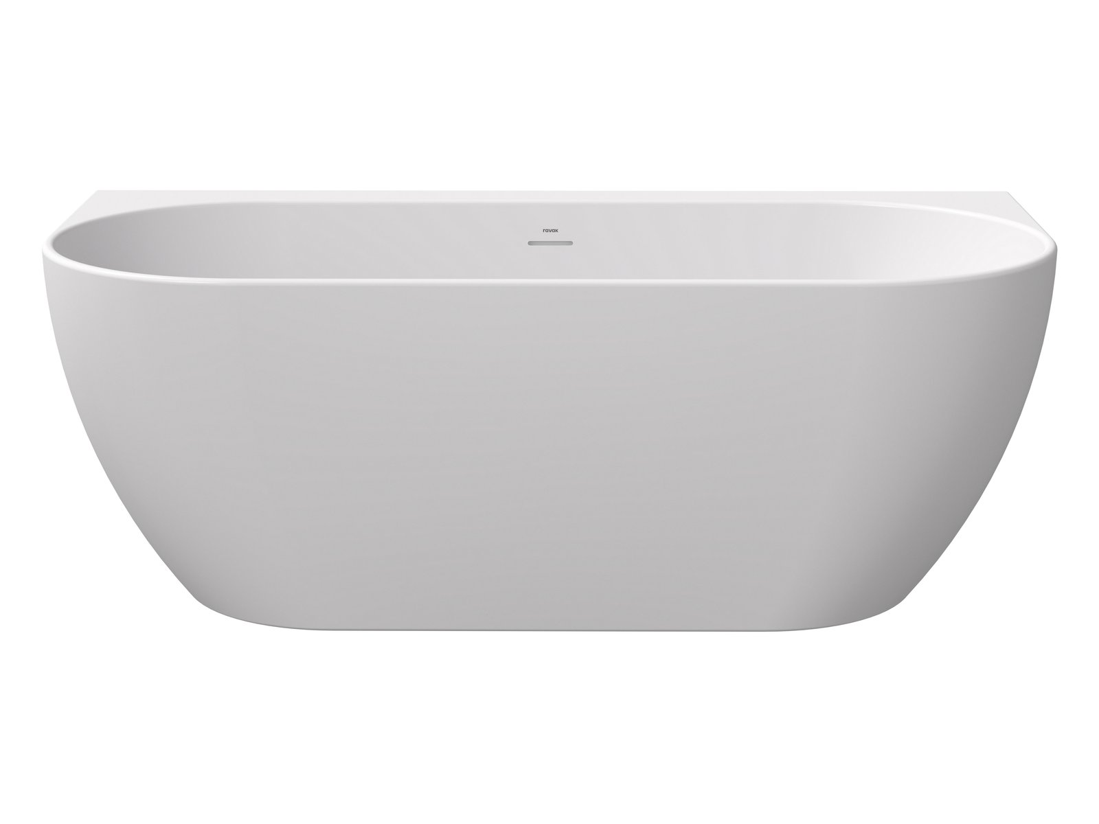 Ravak Freedom Wandmontierte Badewanne 166x80 cm oval weiß XC00100024