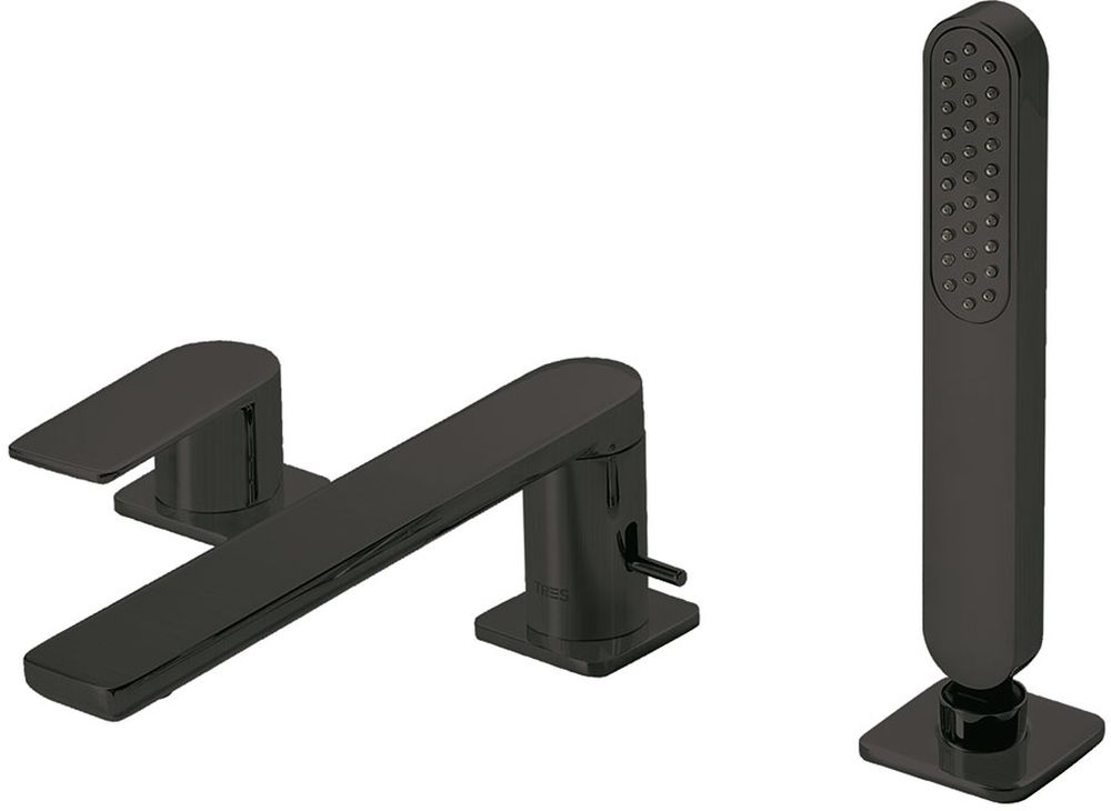 Tres Loft Colors Badewannen- und Duscharmatur awannenmontiert schwarz 200.162.01.NM
