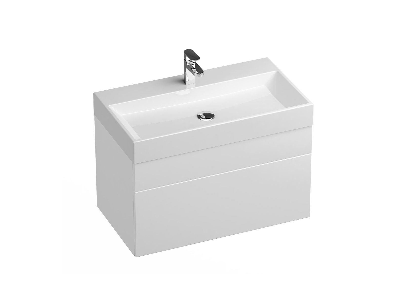 Ravak Natural Kabinett 80x45x45 cm Unterschrank hängend weiß X000001052