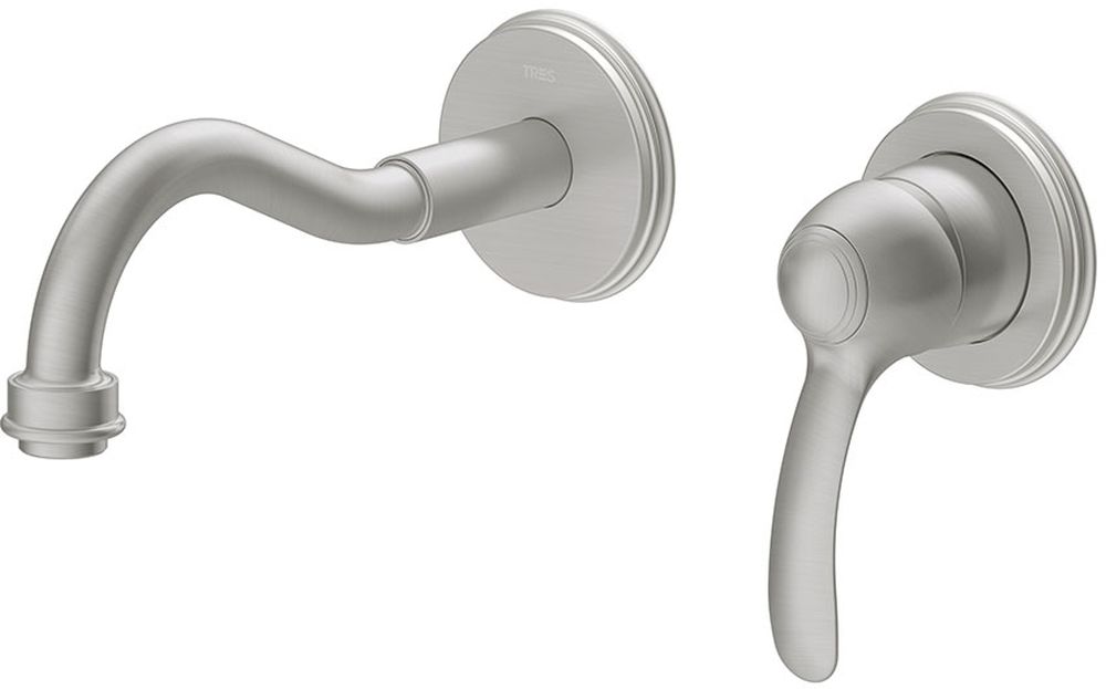 Tres Monoclasic Waschtischarmatur Unterputz stahl 242.200.01.AC