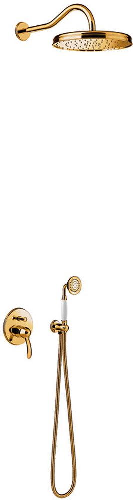 Tres Monoclasic Duschset Unterputz mit Regenbrause gold 242.180.03.OR