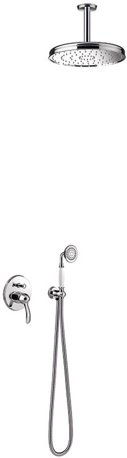 Tres Monoclasic Duschset Unterputz mit Regenbrause chrom 242.180.04