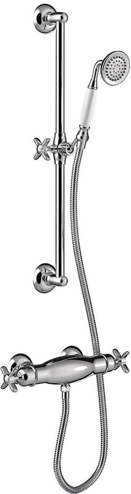 Tres Monoclasic Duschset Wandmontage mit Thermostat chrom 242.164.02