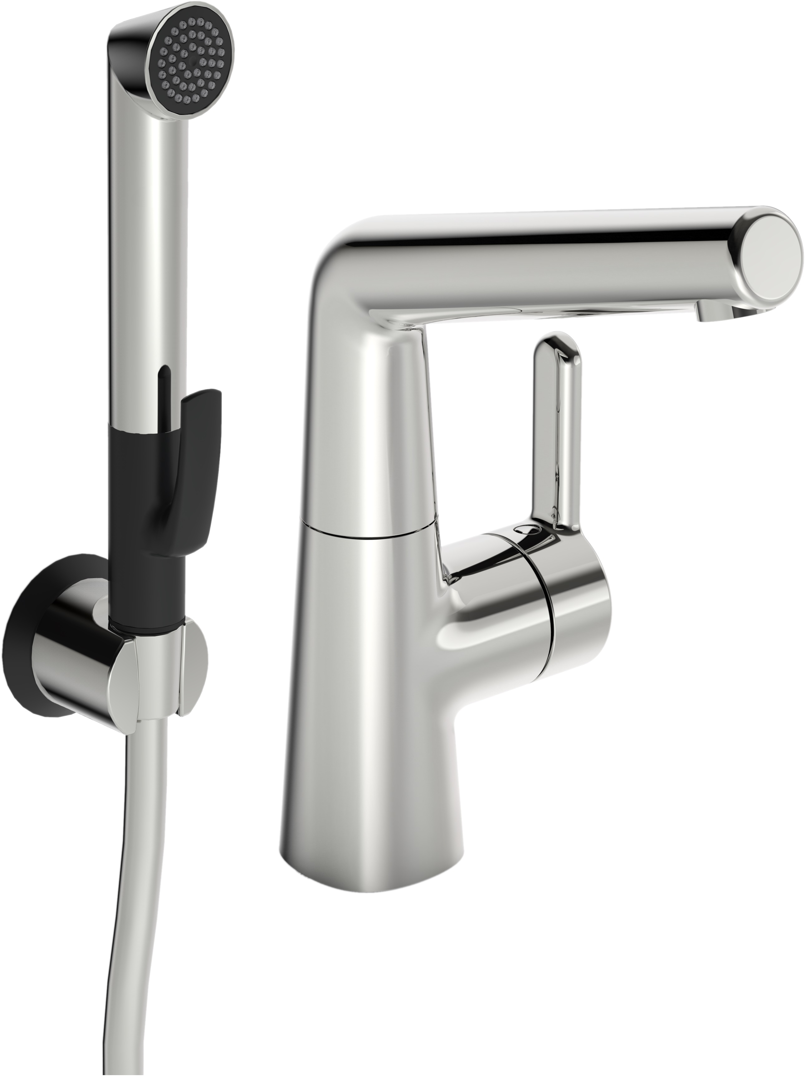 Oras Inspera Waschtischarmatur mit Bidet-Duschkopf Stehend chrom 3008F
