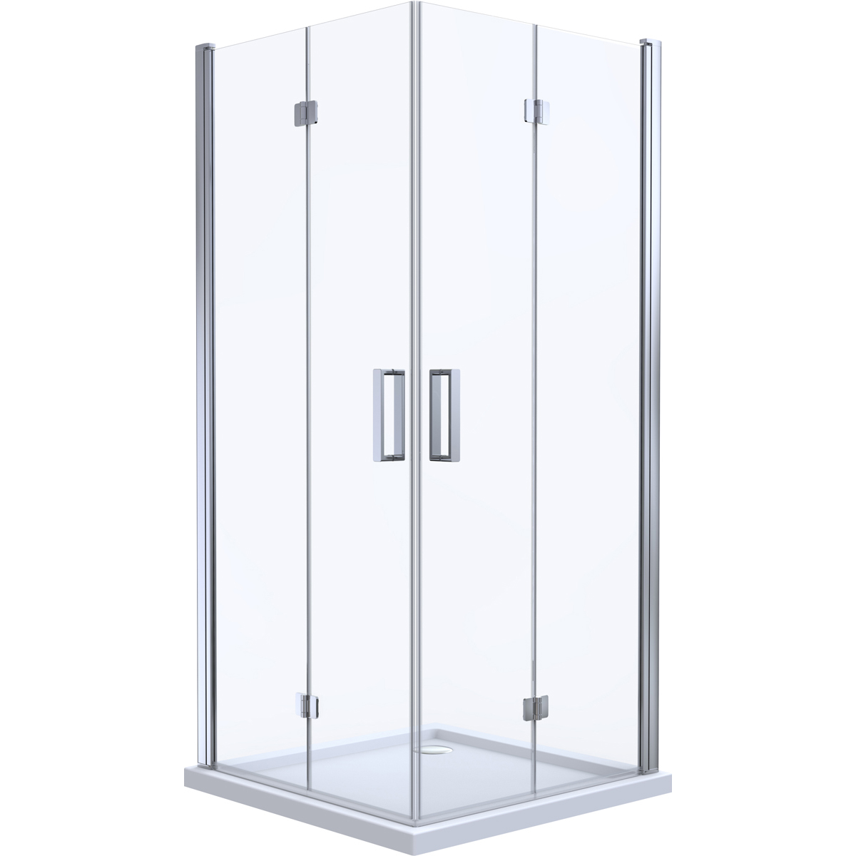 Oltens Byske Dusche 90x90 cm quadratisch chrom Glanz/durchsichtiges Glas 20002100