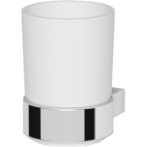 Oltens Vernal Zahnputzbecher weiß-chrom 86102000