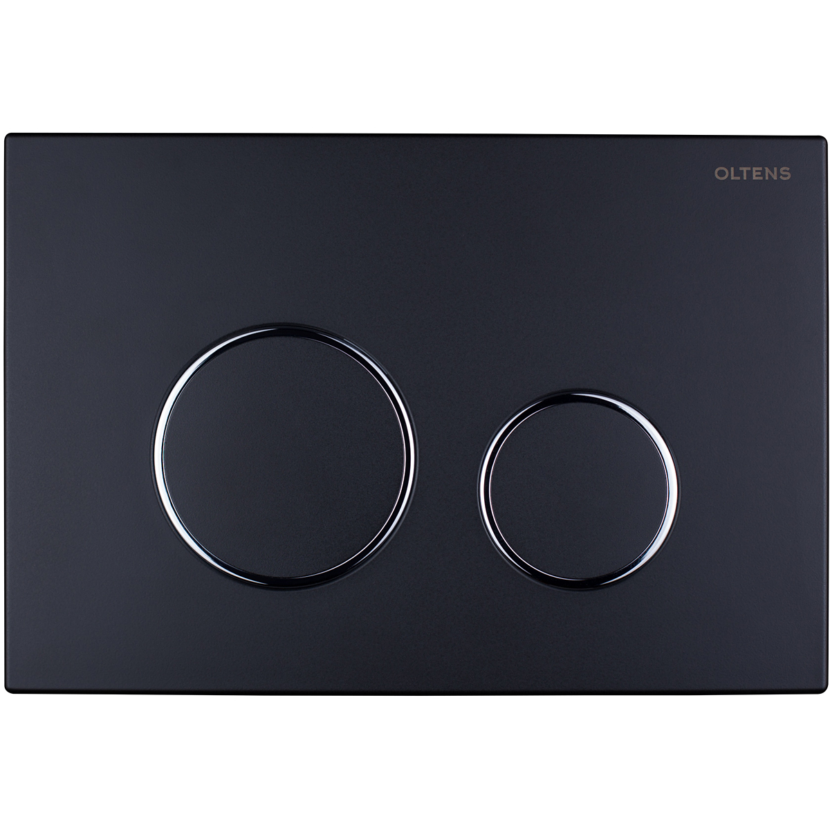 Oltens Lule Betätigungsplatte für Toilette mattschwarz/chrom/mattschwarz 57102300