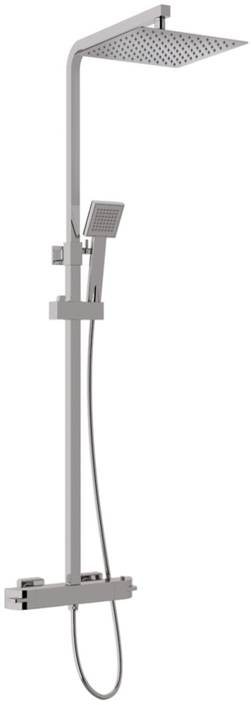 Teka Soller Duschset Wandmontage mit Thermostat mit Regenbrause chrom 852370200