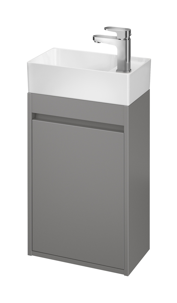 Cersanit Crea Kabinett 39x21.5x59 cm Unterschrank hängend grau S924-014