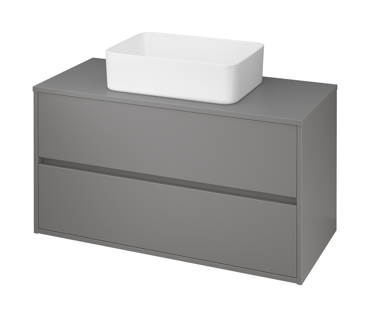 Cersanit Crea Kabinett 99x45x53 cm Unterschrank hängend grau S924-020