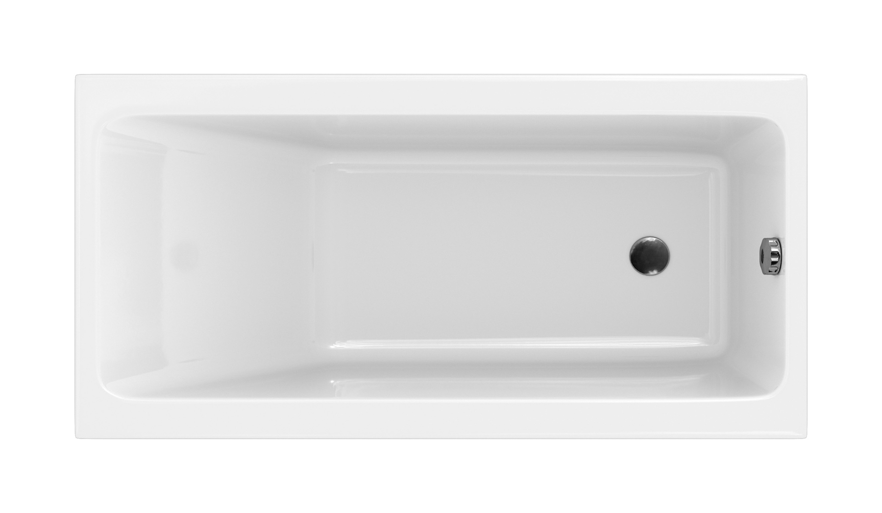 Cersanit Crea Rechteckige Badewanne 150x75 cm weiß S301-233