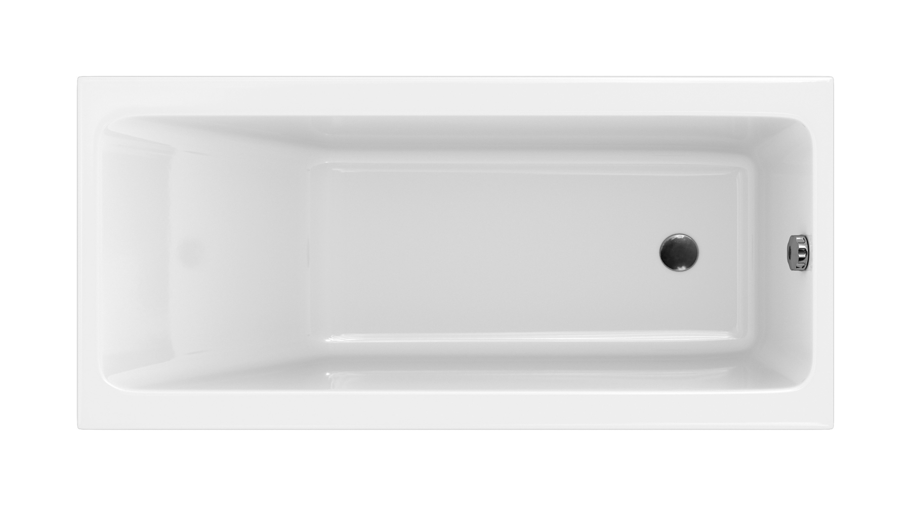 Cersanit Crea Rechteckige Badewanne 160x75 cm weiß S301-225