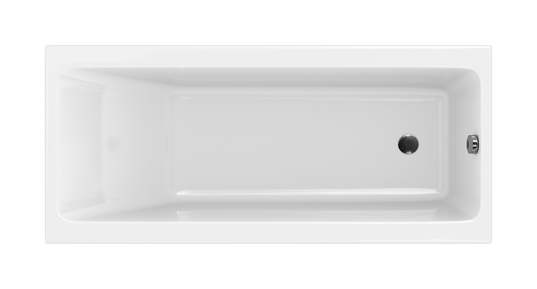 Cersanit Crea Rechteckige Badewanne 180x80 cm weiß S301-227