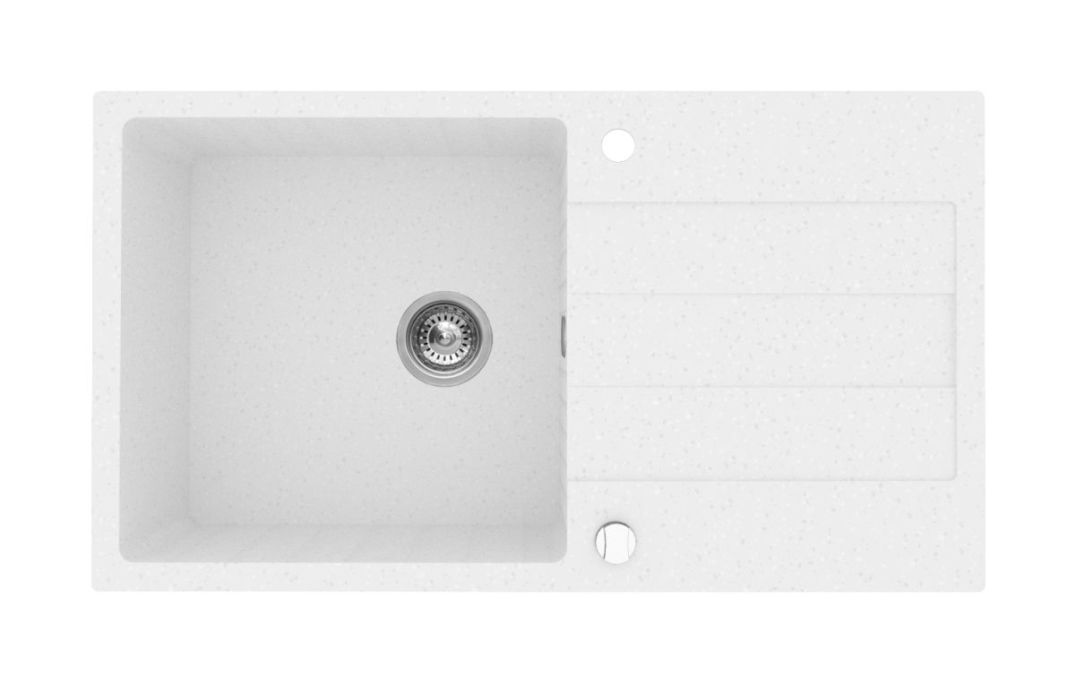 Pyramis Sparta Plus Granitspüle 78x48 cm weiß 070052901
