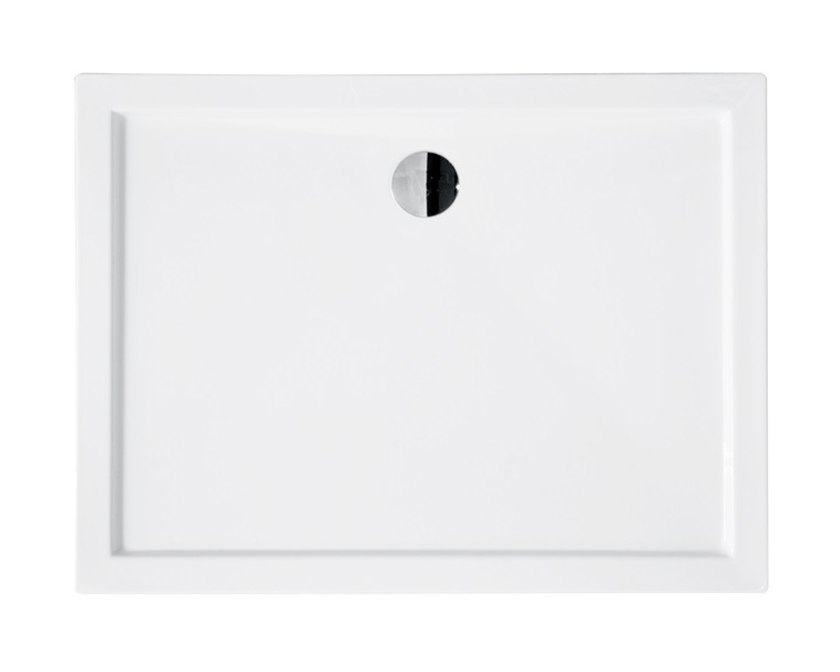 Besco Alpina Slimline Rechteckige Duschwanne 120x90 cm weiß BAA-129-P