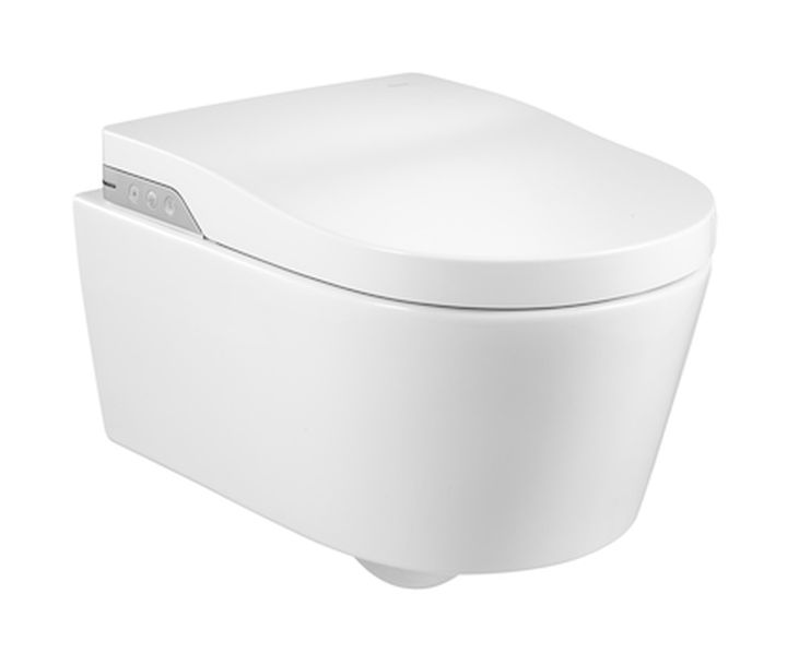Roca Inspira Dusch-WC hängend ohne Kragen weiß A803060001