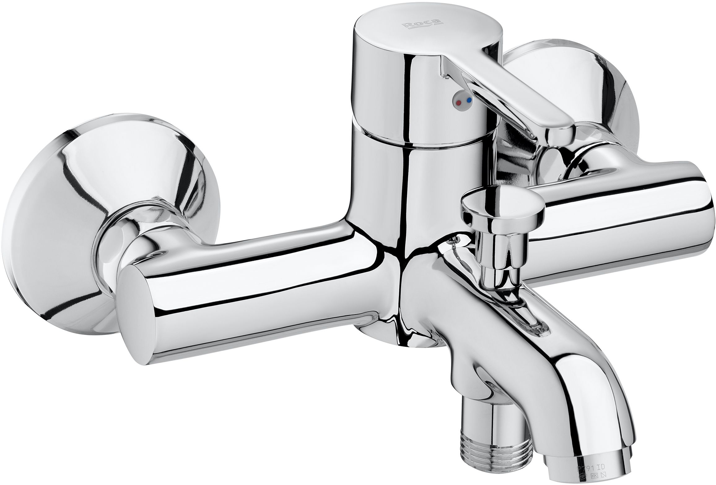 Roca Carelia Badewannen- und Duscharmatur Wandmontage chrom A5A028AC0K