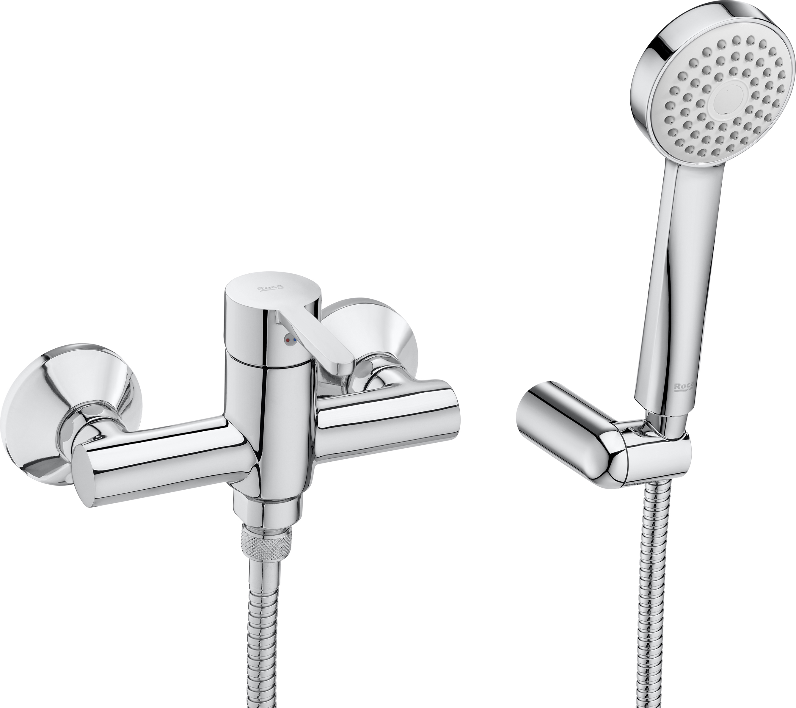 Roca Carelia Duschbatterie Wandmontage chrom A5A208AC0K