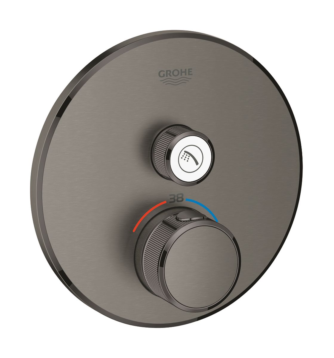 Grohe Grohtherm SmartControl Duschbatterie Unterputz mit Thermostat Brushed Hard Graphite 29118AL0