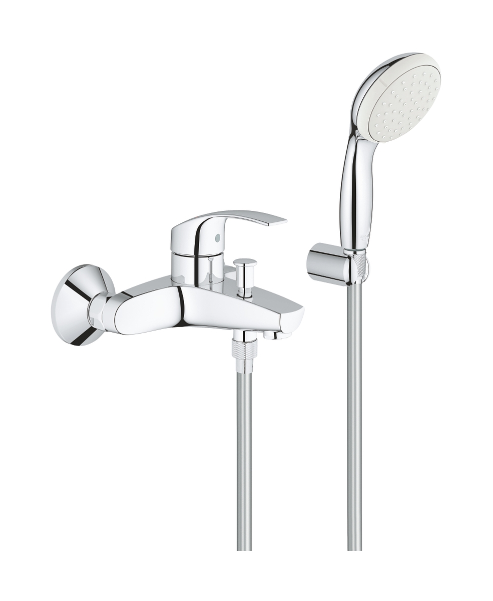Grohe Eurosmart badewannen- und duscharmatur Wand StarLight Chrome 3330220A
