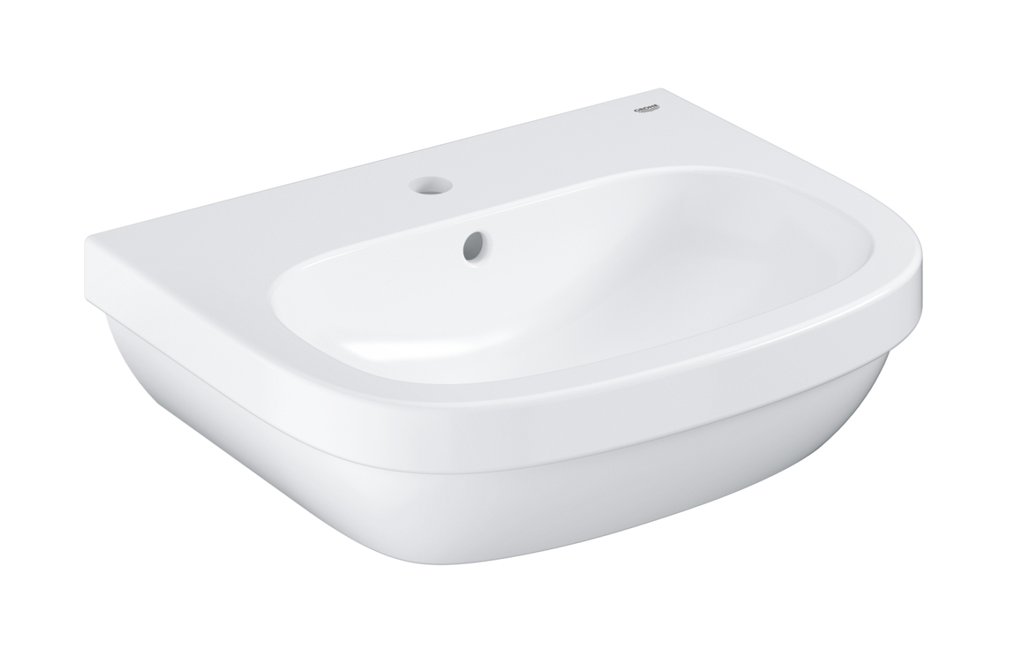 Grohe Euro Ceramic Waschbecken 55x45 cm halbrund Klassisch weiß 39336000
