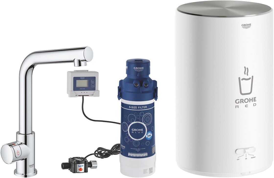 Grohe Red Küchenventil mit Boiler Stehend StarLight Chrome 30339001