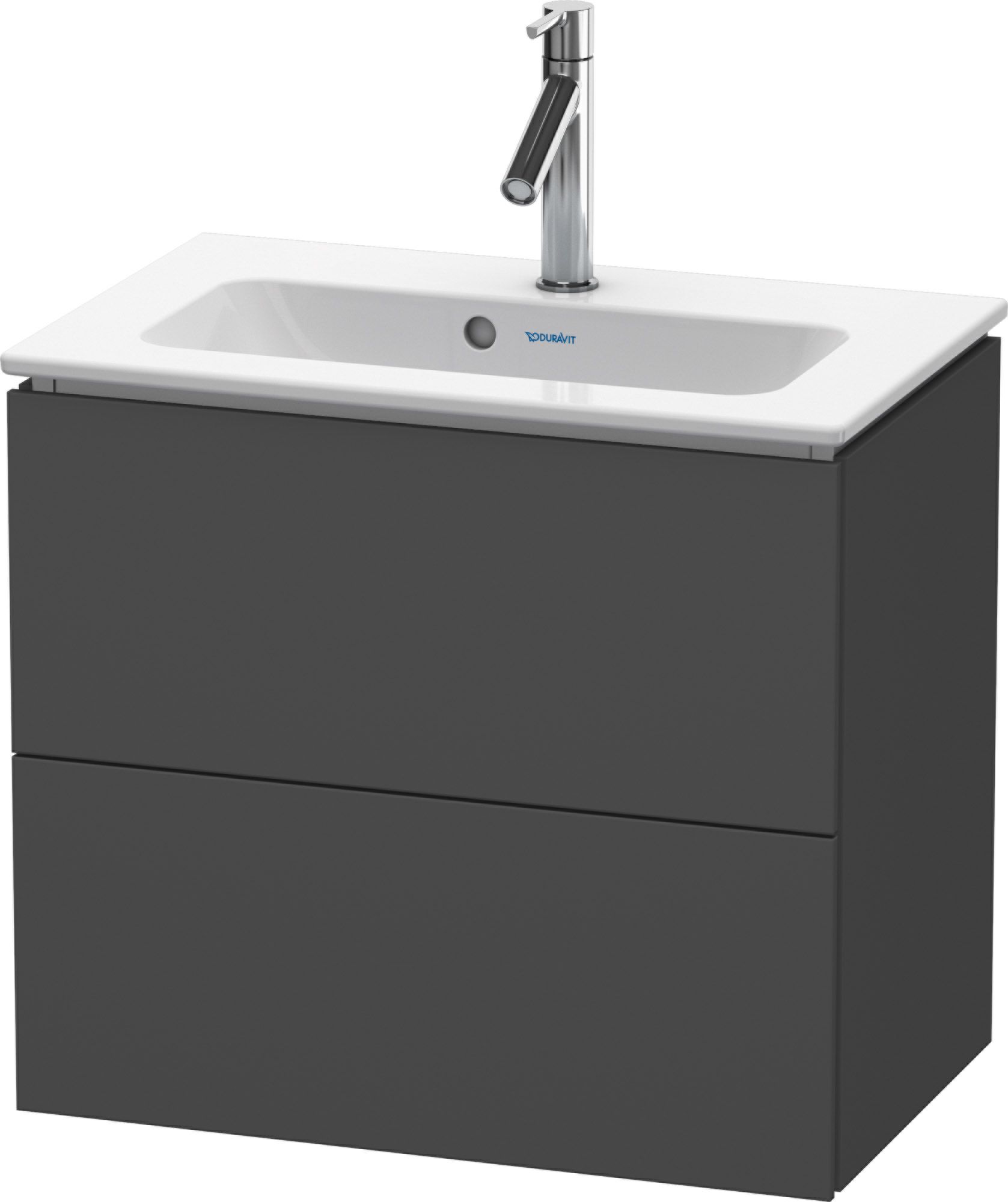 Duravit L-Cube Kabinett 62x39.1x55 cm Unterschrank hängend graphit LC625604949