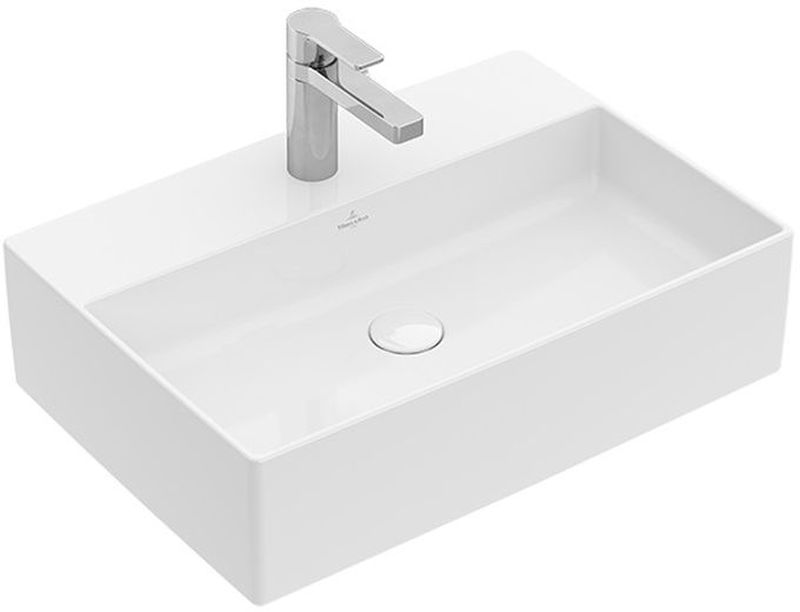 Villeroy & Boch Memento 2.0 Waschbecken 60x42 cm rechteckig Aufsatzwaschbecken weiß 4A0761R1