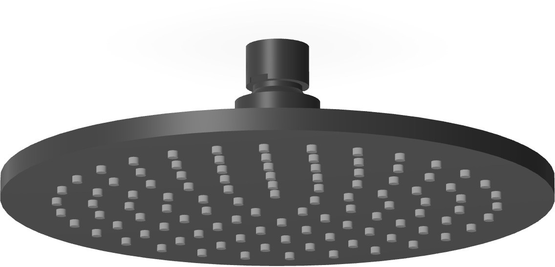 Zucchetti Closer Kopfbrause 20x20 cm rund schwarz Z94265.N6