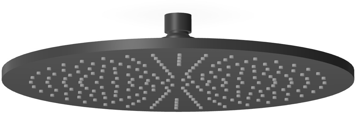 Zucchetti Closer Kopfbrause 40x40 cm rund schwarz Z94267.N6