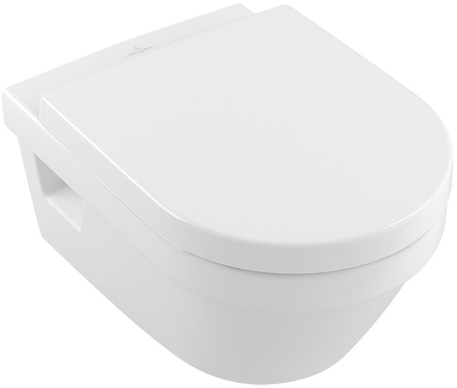 Set WC-Becken Villeroy & Boch Architectura 5684R001, Toilletensitz Villeroy & Boch Architectura 98M9D101/98M9D1R1