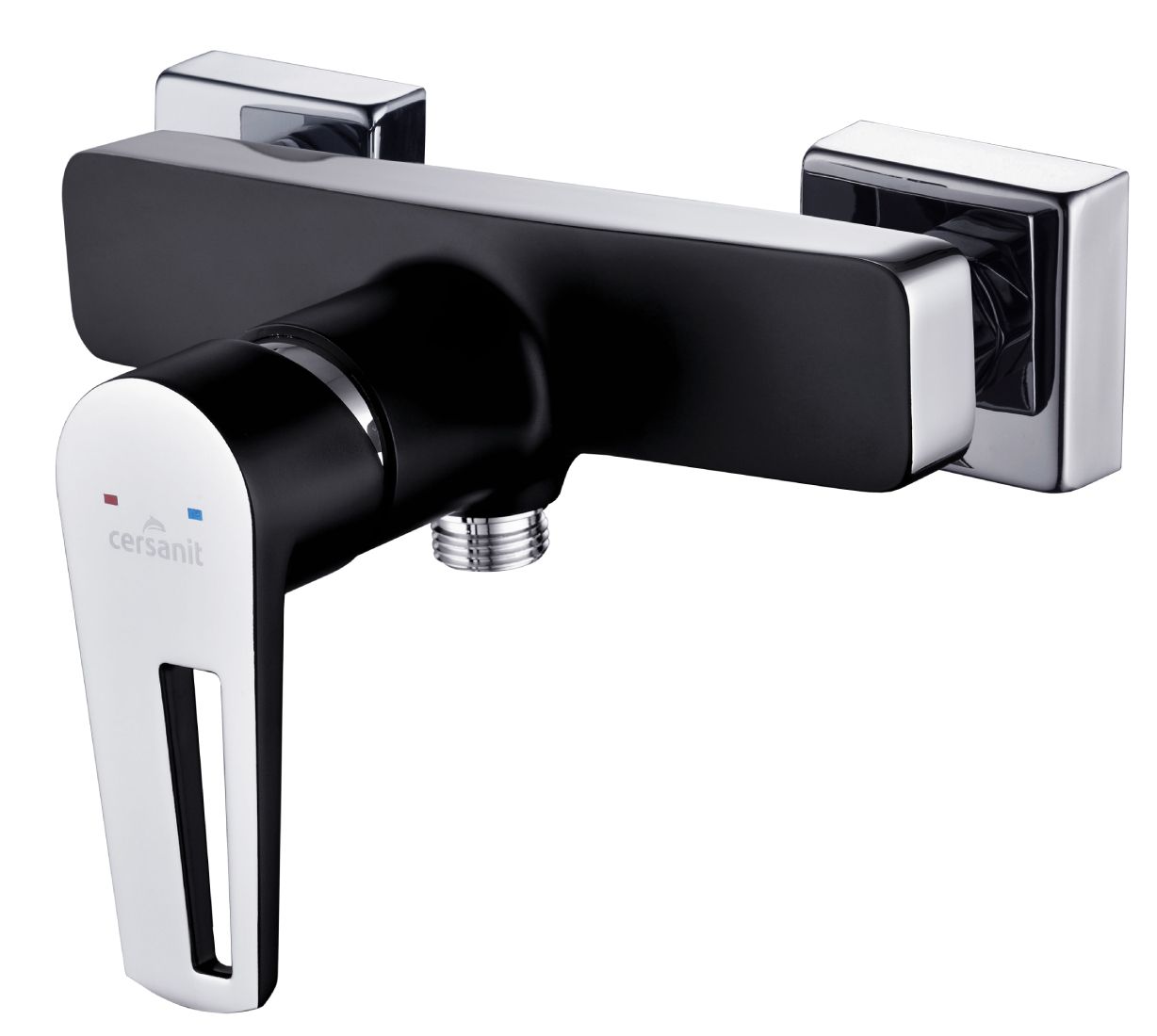 Cersanit Mille duschbatterie Wand chrom-schwarz S951-034