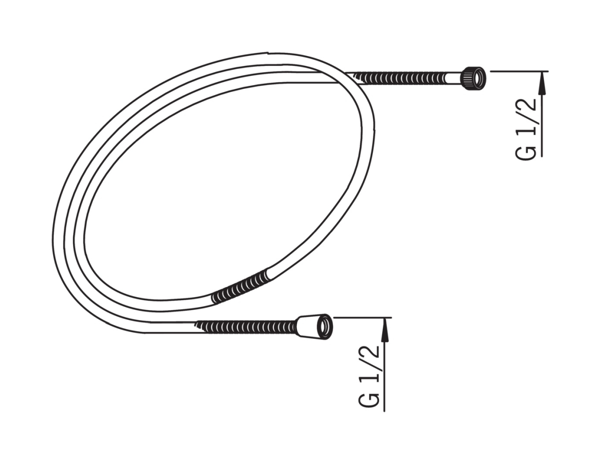 Oras Sensiva Duschschlauch 200 cm chrom 241006