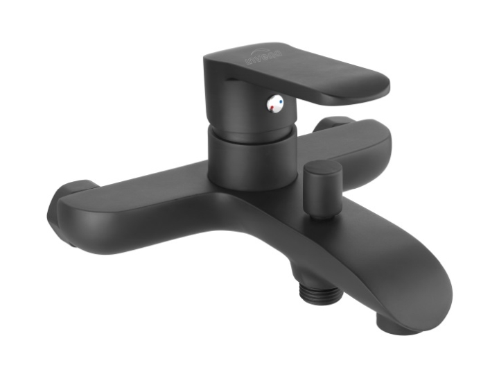 Invena Siros badewannen- und duscharmatur Wand schwarz BW-90-004