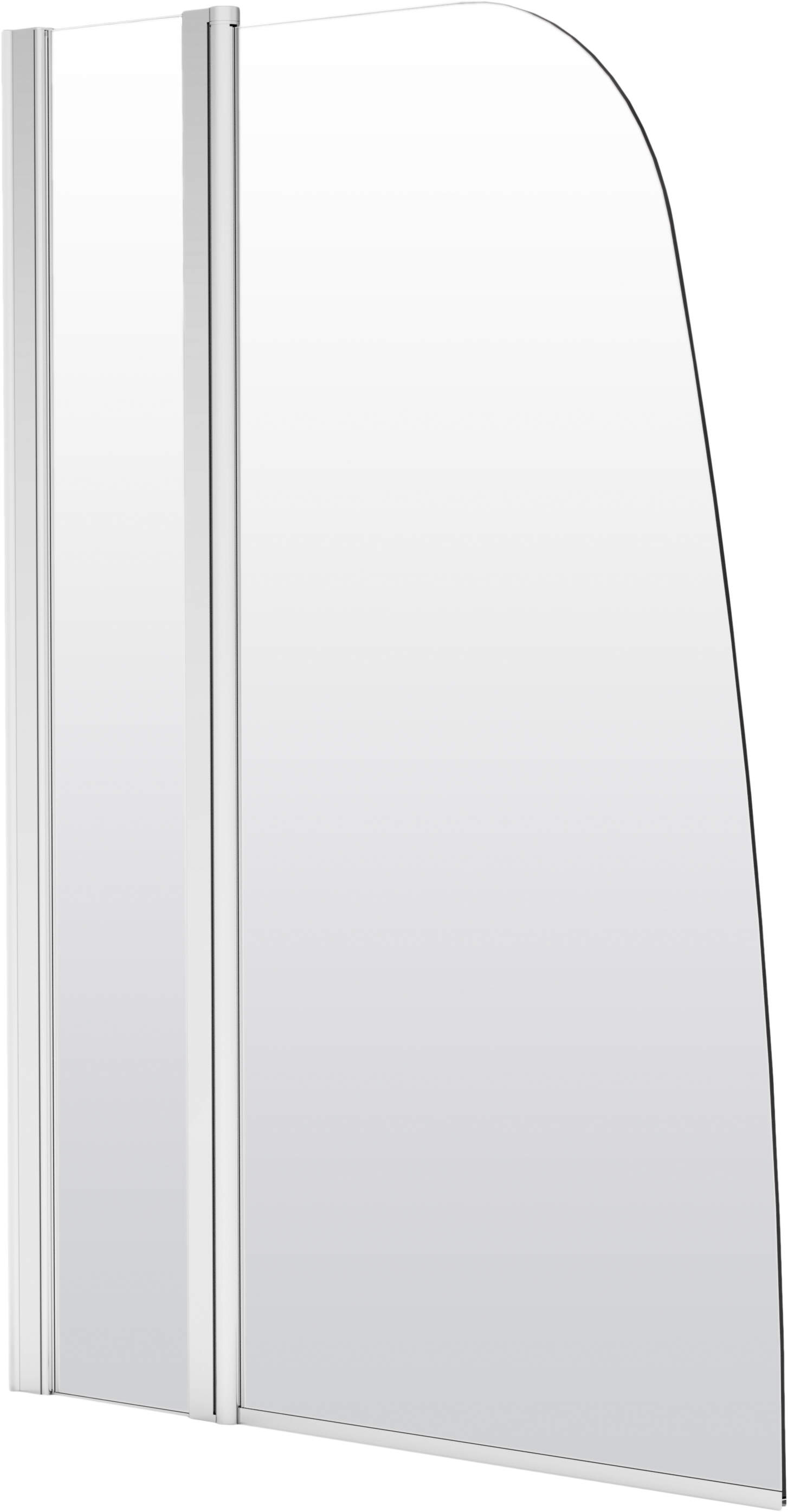 Deante Alpinia Badewannenabtrennung 115 cm zweigeteilt chrom Glanz/durchsichtiges Glas KGA_073P