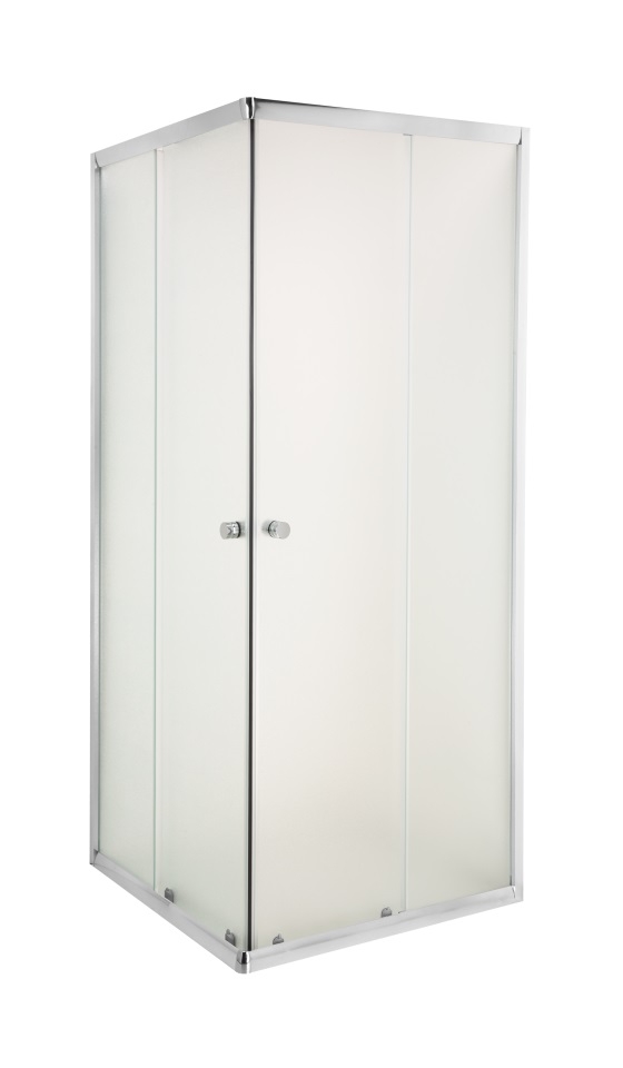 Invena Parla Dusche 80x80 cm quadratisch chrom Glanz/durchsichtiges Glas AK-48-185