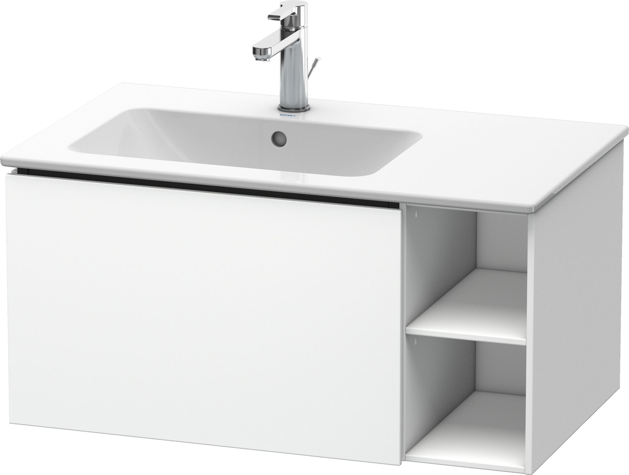 Duravit L-Cube Kabinett 82x48.1x40 cm Unterschrank hängend weiß LC619101818