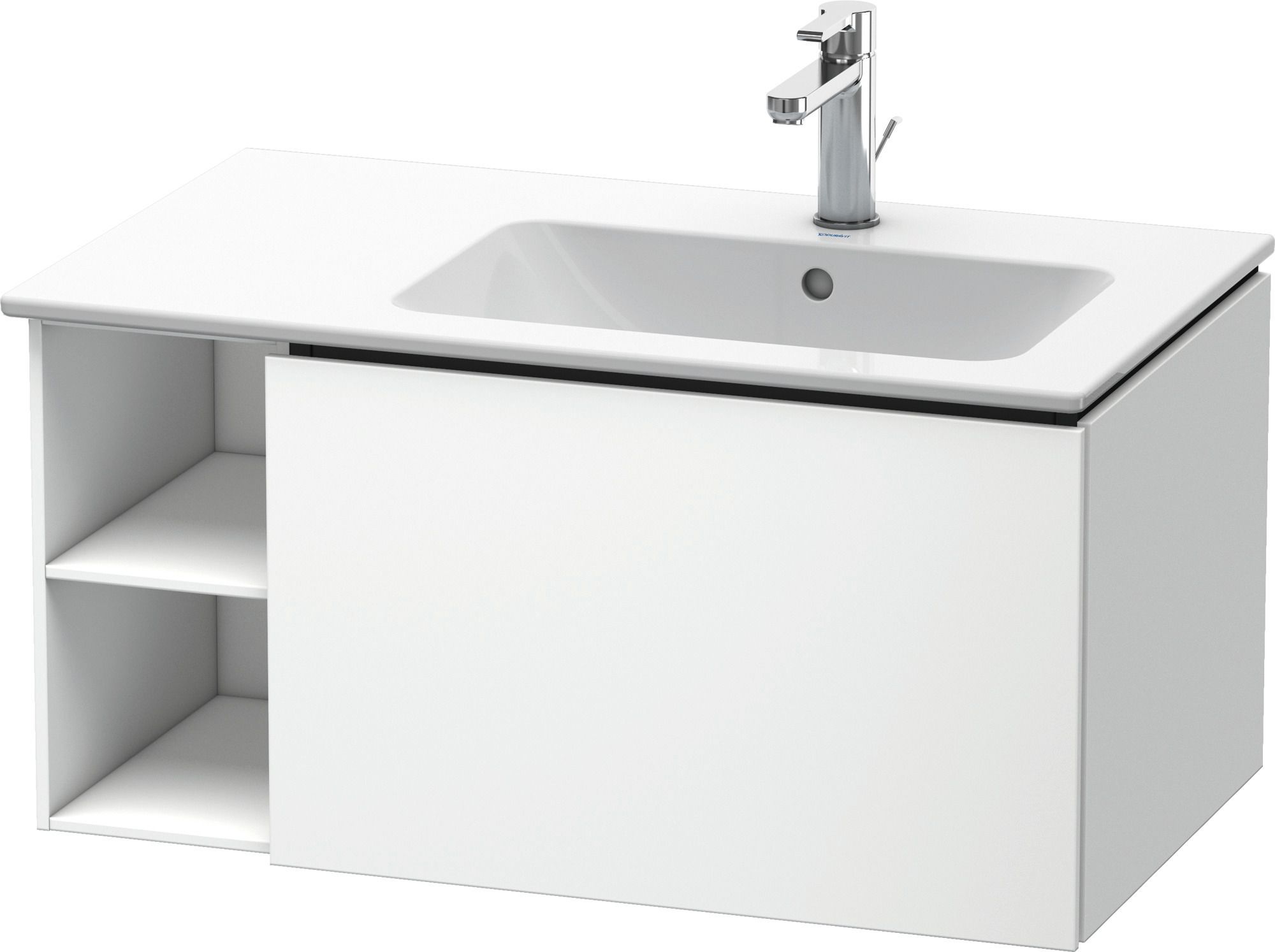 Duravit L-Cube Kabinett 82x48.1x40 cm Unterschrank hängend weiß LC619201818