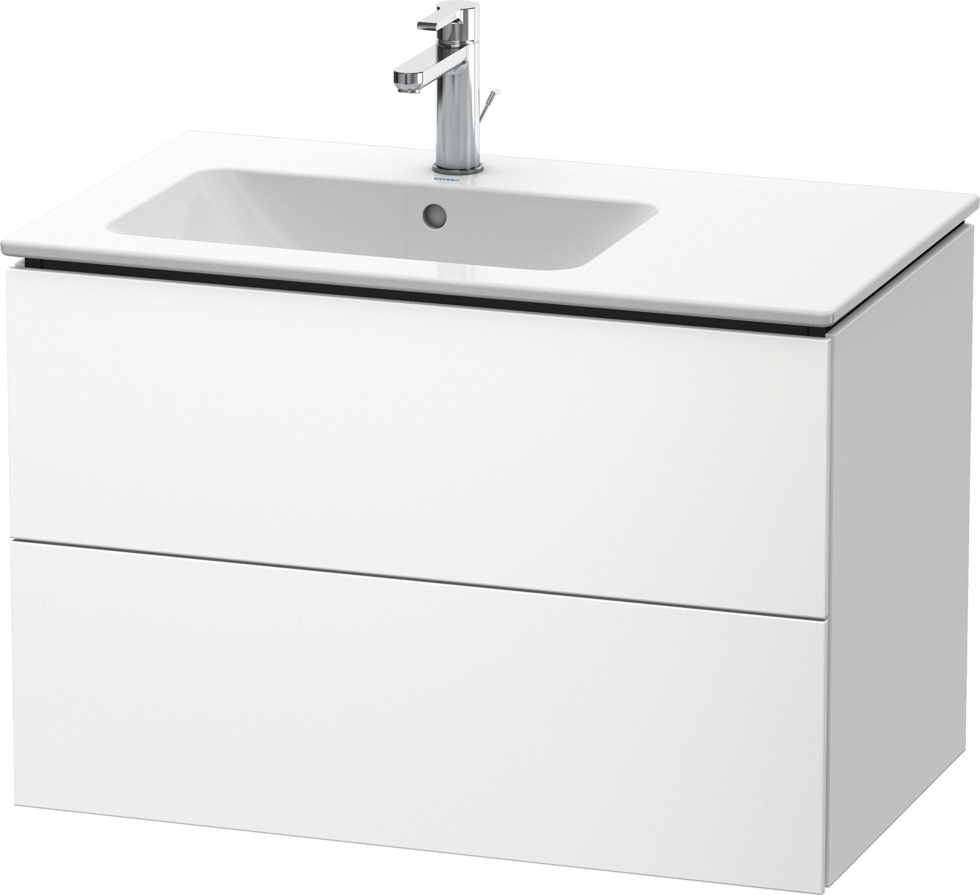 Duravit L-Cube Kabinett 82x48.1x55 cm Unterschrank hängend weiß LC629101818
