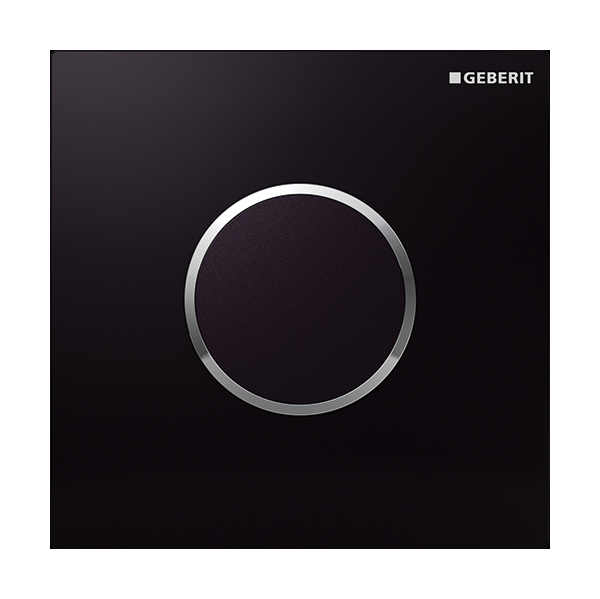 Geberit Sigma Betätigungsplatte für Urinal glänzender Chrom-schwarz 116.035.KM.1