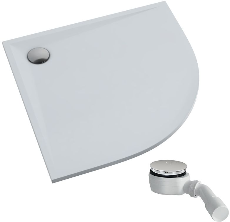 Schedpol Etrusco Halbrunde Duschwanne 80x80 cm weiß 3463
