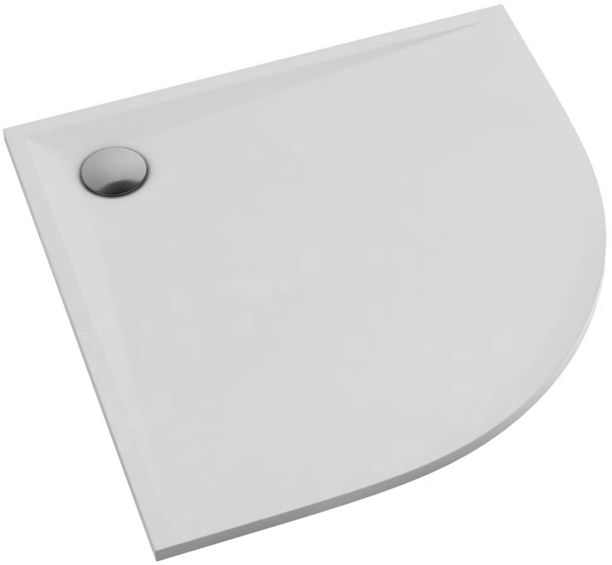 Schedpol Etrusco Halbrunde Duschwanne 90x90 cm weiß 3.464