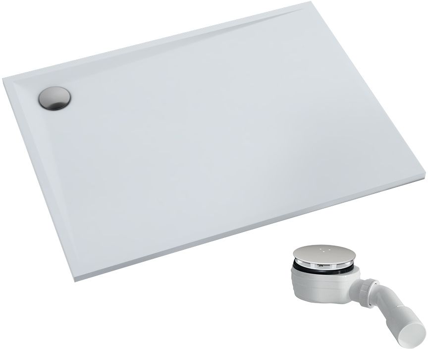 Schedpol Etrusco Rechteckige Duschwanne 100x80 cm weiß 3.465