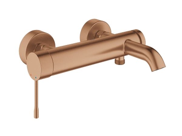 Grohe Essence Badewannen- und Duscharmatur Wandmontage Brushed Warm Sunset 33624DL1