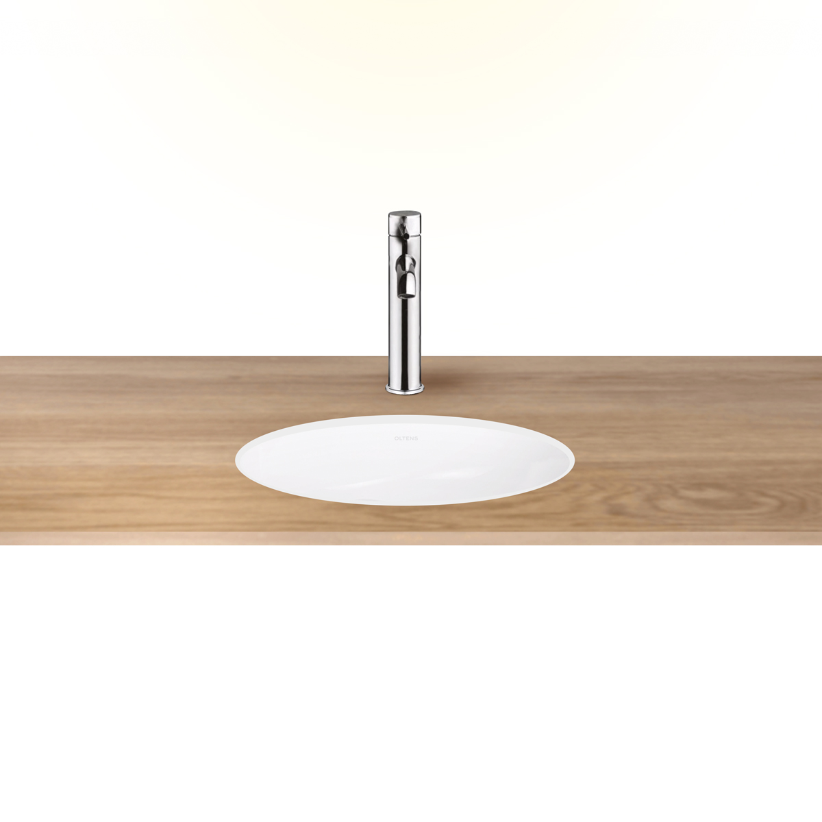 Oltens Mana Waschbecken 46x38 cm oval Unterbauwaschbecken weiß 40600000