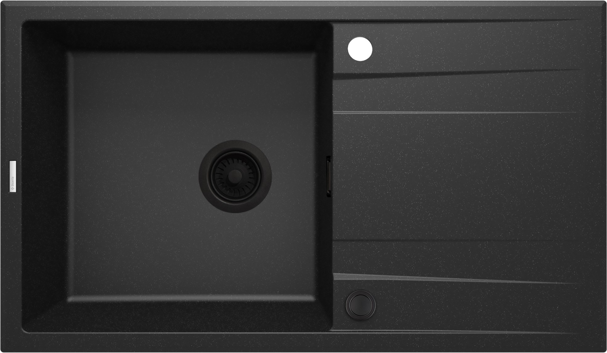 Deante Eridan Granitspüle 86x50 cm grau/graphit/onyx ZQE_G113