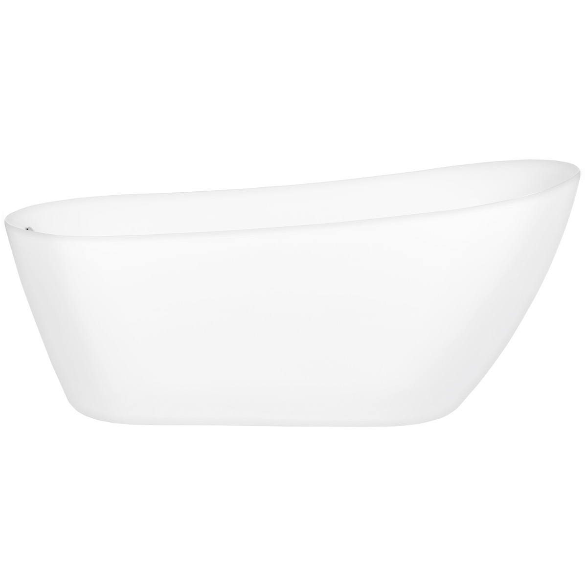 Oltens Gocta Freistehende Badewanne 160x75 cm oval weiß 12006000