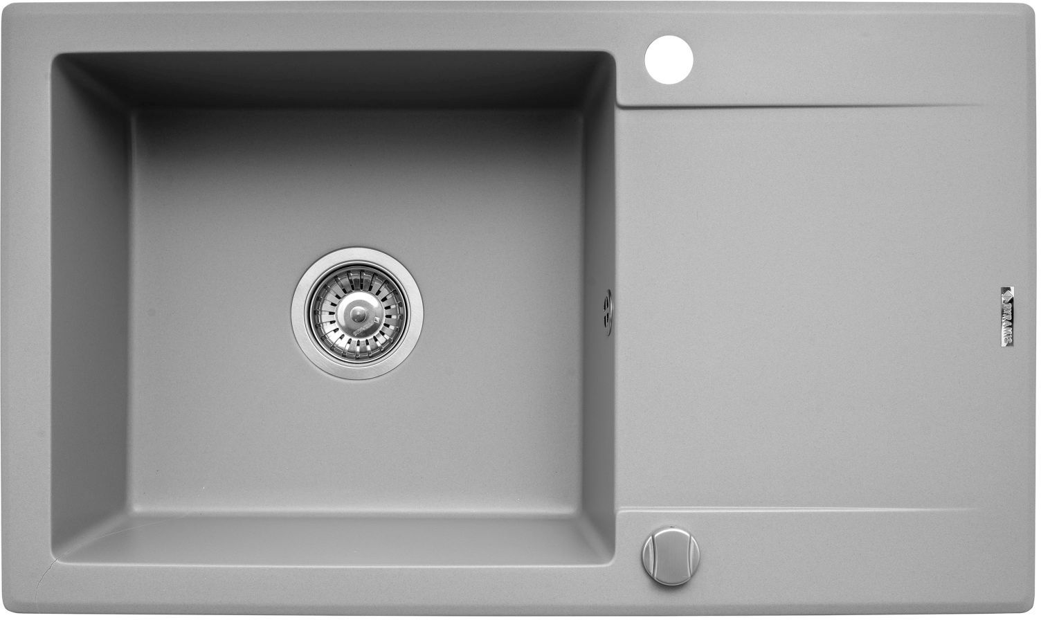 Pyramis Korfu Granitspüle 78x46 cm grau/graphit/onyx 070061301