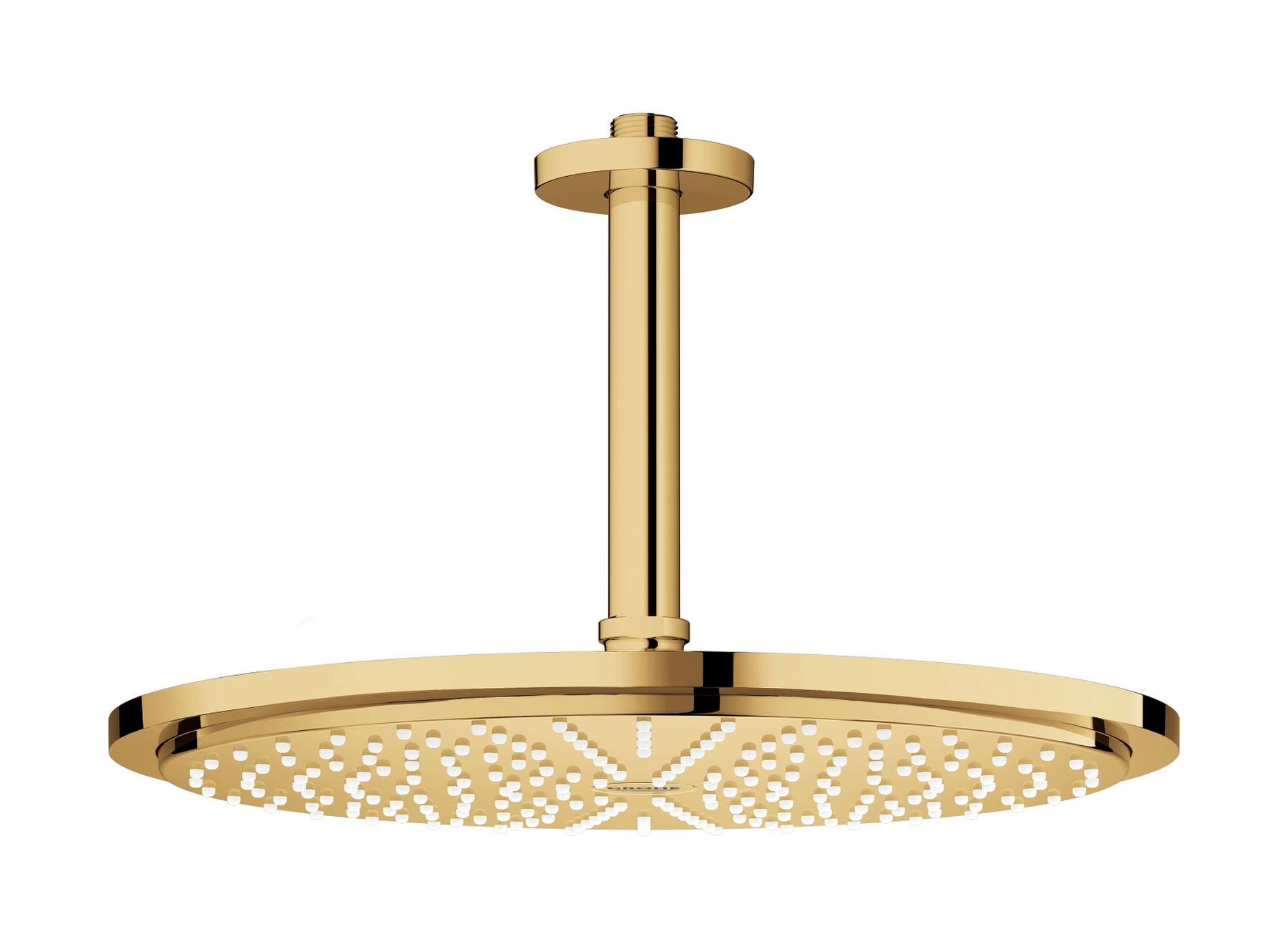 Grohe Rainshower Kopfbrause mit Arm 31x31 cm rund Cool Sunrise 26067GL0